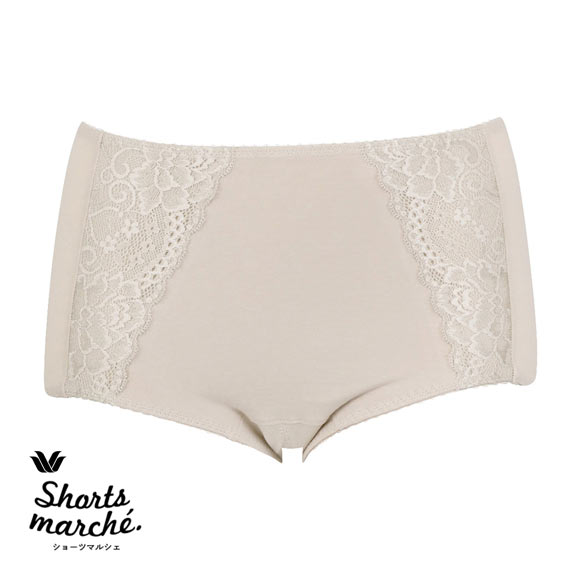 ワコール ショーツマルシェ 軽失禁対応 ノーマル ショーツ 深ばき LL Wacoal Shorts marche