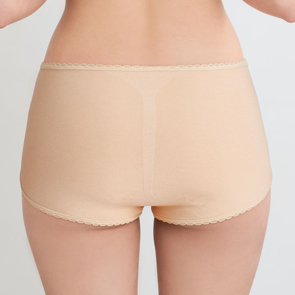 ワコール ショーツマルシェ 綿混 コンフォートフィットショーツ ふかめ LL Wacoal Shorts marche