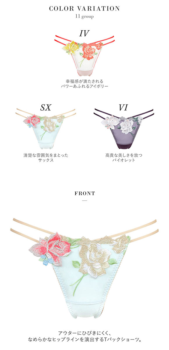 ワコール Wacoal サルート Salute 11G PTJ411 Tバックショーツ ML 単品 タンガ ソング 24AW先行 コア