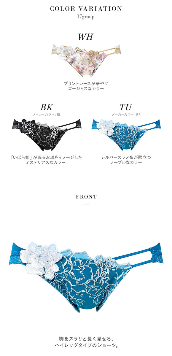 ワコール サルート 17グループ 17G ショーツ ML ハイレッグ Wacoal Salute PTJ717 25SSブルーム