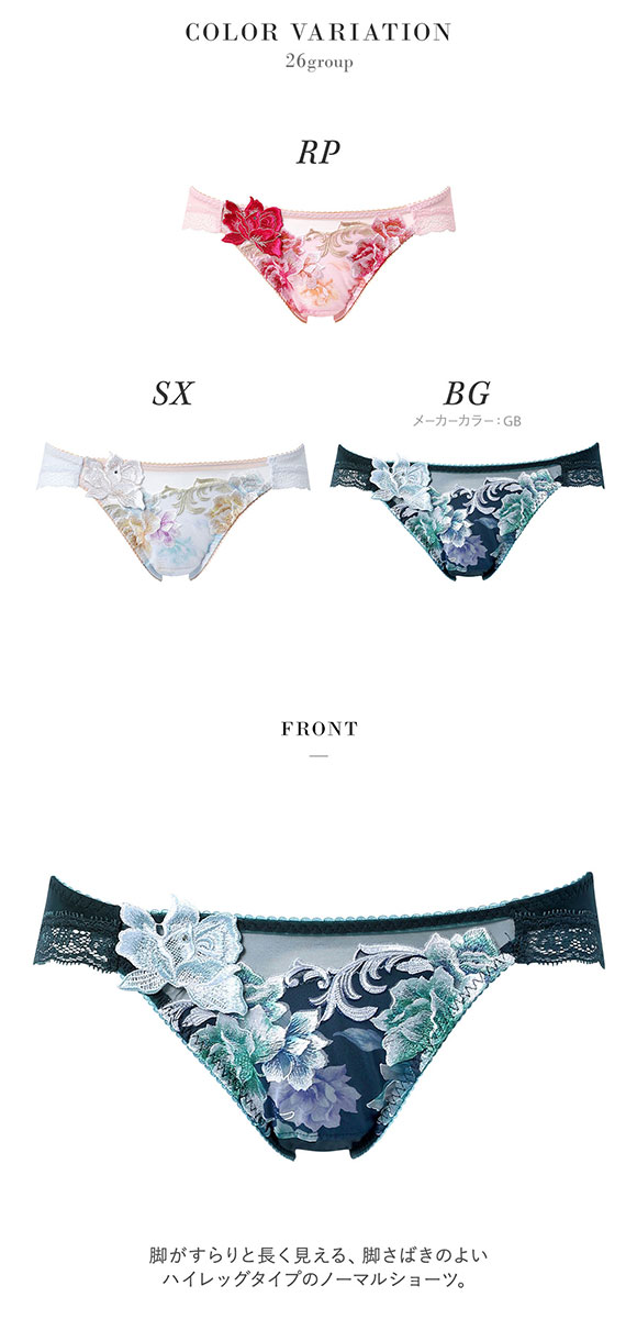 ワコール サルート 26グループ 26G ショーツ スタンダード LL ハイレッグ Wacoal Salute PTJ726 25AWシーズン 大きいサイズ