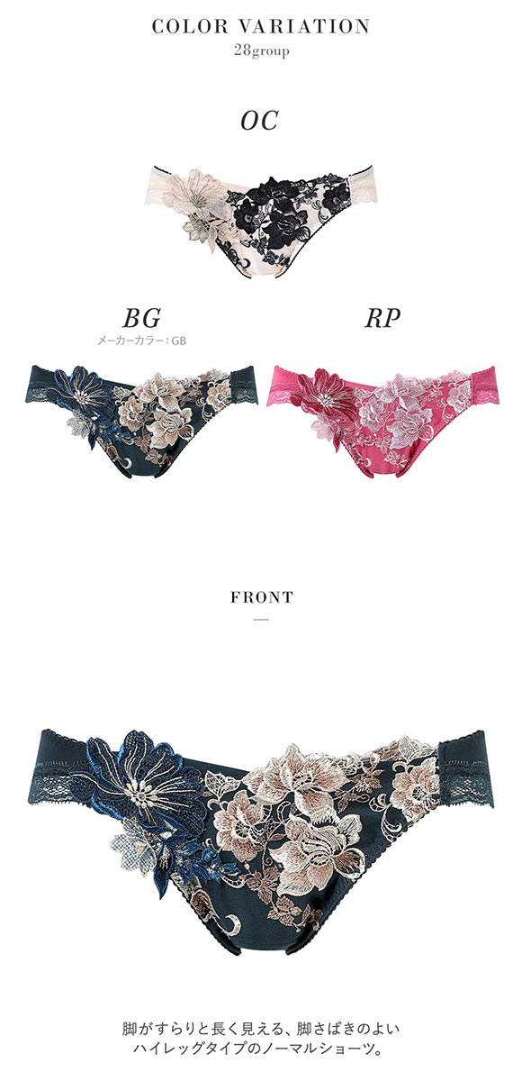 ワコール サルート 28グループ 28G ショーツ スタンダード ML ハイレッグ Wacoal Salute PTJ728 25AWブライト