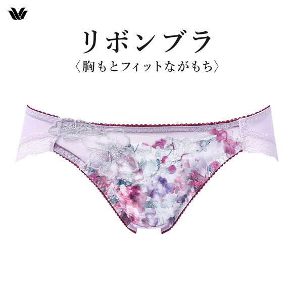 ワコール BXB490 PXB190 リボンブラ 胸もとフィットながもち プレシャス ショーツ ローライズ ハイレッグ ML Wacoal