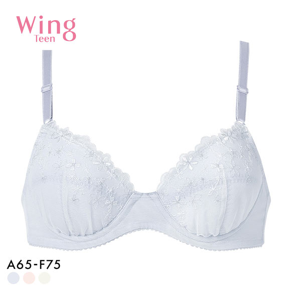 ワコール ウイング ティーン ジュニアブラジャー ABCDEF ワイヤー入り 大きいサイズ 中学生 高校生 Wacoal Wing teen STEP3