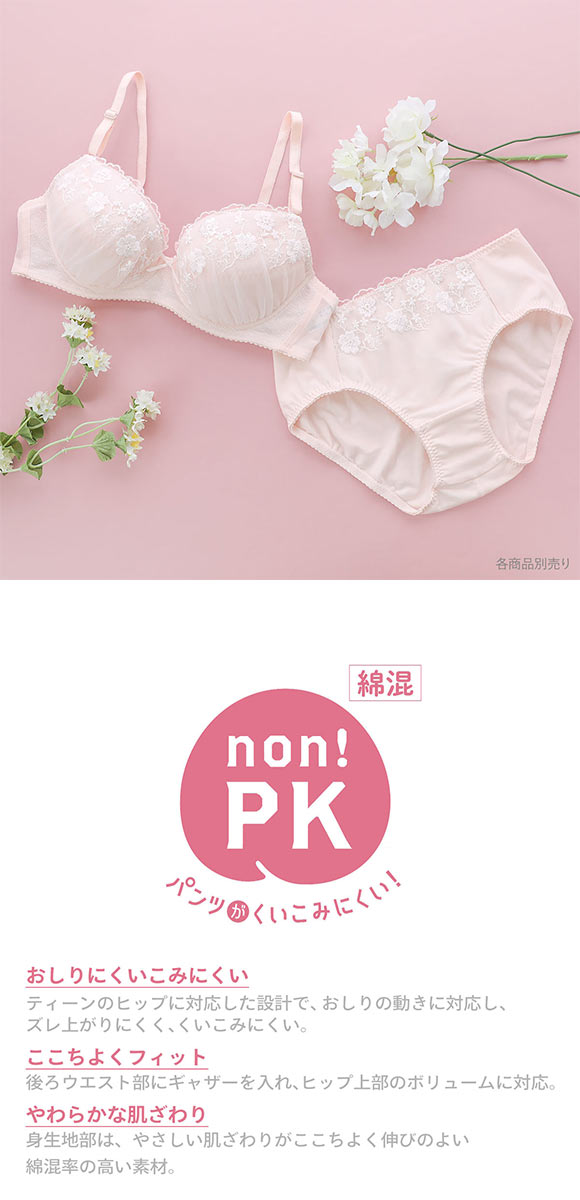 ワコール ウイング ティーン パンツがくいこみにくい non PKパンツ ジュニアショーツ ML RB2570ペアショーツ Wacoal Wing teen