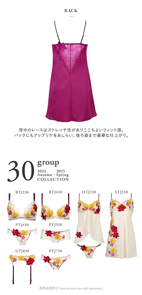 ワコール Wacoal サルート Salute 30G スリップ ランジェリー ML スタンダードシルエット 下着 STJ230 24AW フェア