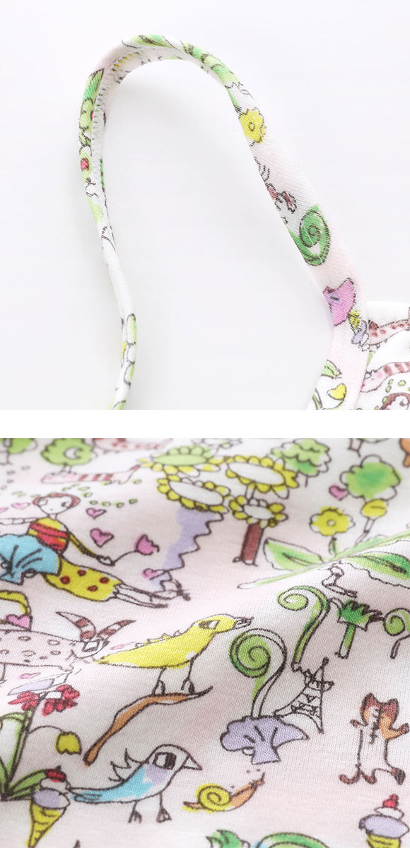 ワコール ツモリチサト 森の中でグランピング ノンワイヤーブラジャー 綿混 LL Wacoal tsumori chisato SLEEP