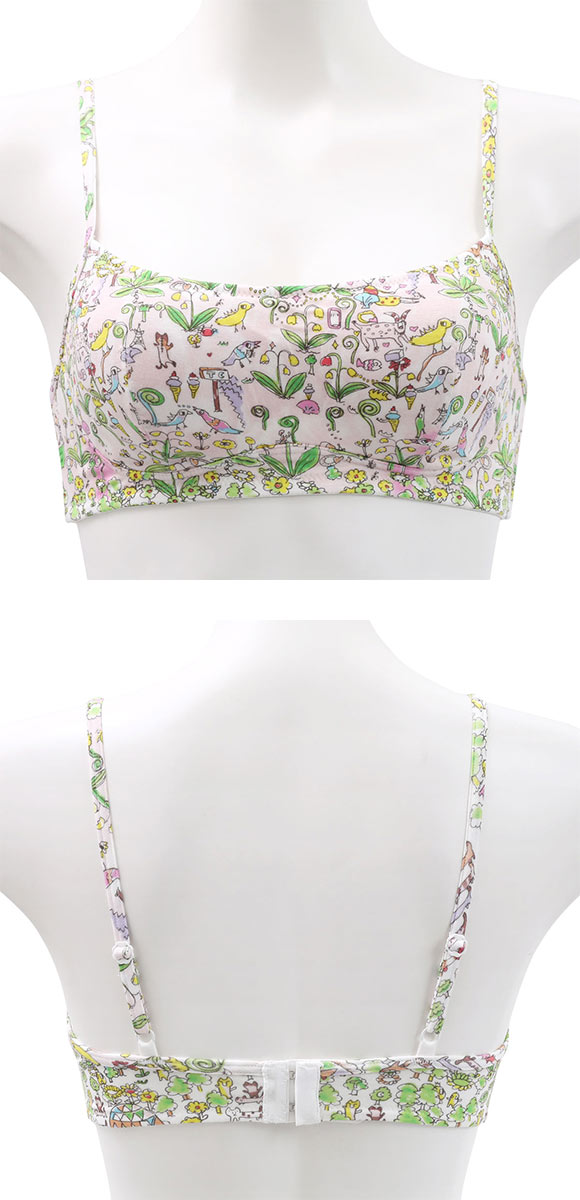 ワコール ツモリチサト 森の中でグランピング ノンワイヤーブラジャー ML 綿混 Wacoal tsumori chisato SLEEP