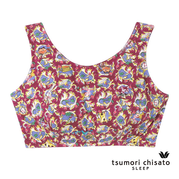 ワコール ツモリチサト 不思議の国 ナイトアップブラ ナイトブラ ノンワイヤー ブラジャー ML Wacoal tsumori chisato SLEEP