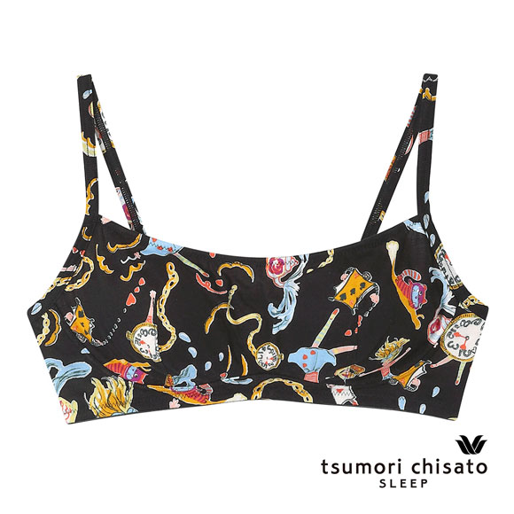 ワコール ツモリチサト 不思議の国 ノンワイヤーブラジャー 綿混 LL Wacoal tsumori chisato SLEEP