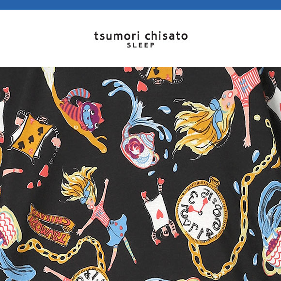 ワコール ツモリチサト スリープ 不思議の国 長袖パジャマ 上下セット ルームウェア レディース Wacoal tsumori chisato SLEEP