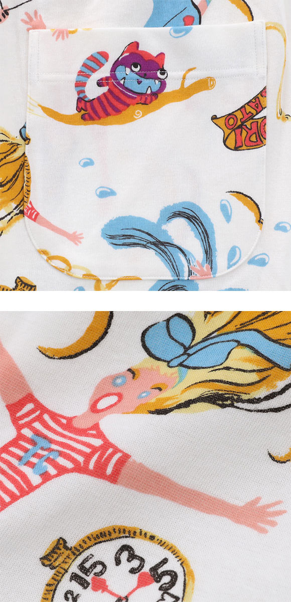 ワコール ツモリチサト スリープ 不思議の国 長袖パジャマ 上下セット ルームウェア レディース Wacoal tsumori chisato SLEEP