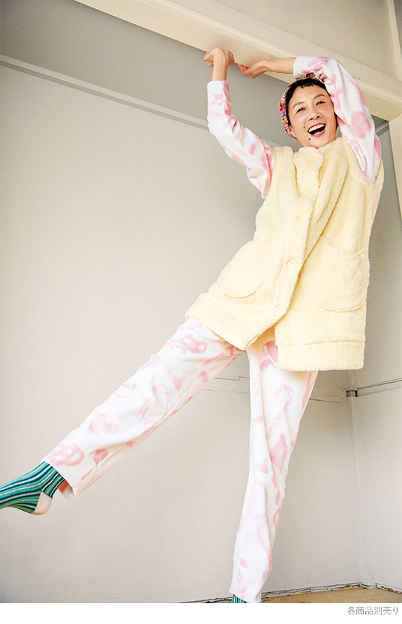 ワコール ツモリチサト スリープ 長袖パジャマ 上下セット ルームウェア フリース tsumori chisato SLEEP