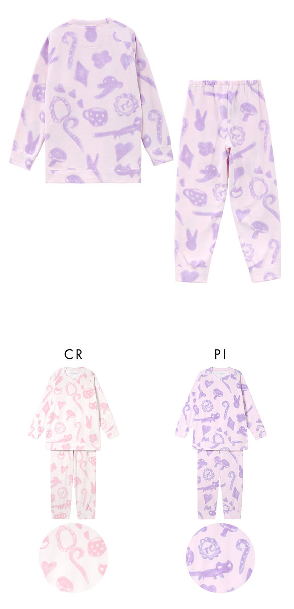 ワコール ツモリチサト スリープ 長袖パジャマ 上下セット ルームウェア フリース tsumori chisato SLEEP