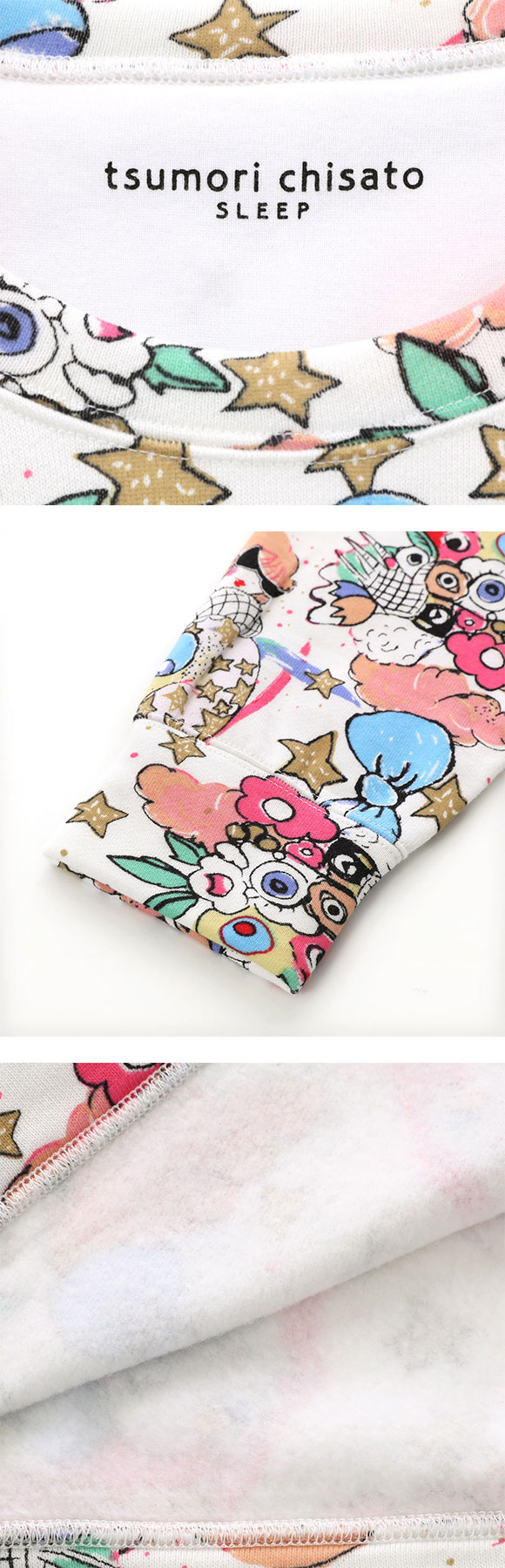 ワコール ツモリチサト 不思議の国 長袖パジャマ 上下セット ルームウェア 肌側起毛 あったか tsumori chisato SLEEP