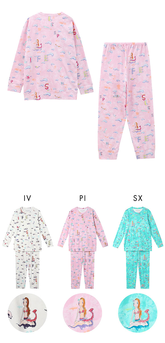 ワコール ツモリチサト 冒険の旅 パジャマ 長袖 ルームウェア 上下セット 綿100％ Wacoal tsumori chisato SLEEP