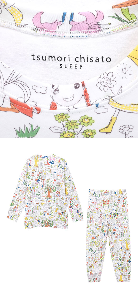 ワコール ツモリチサト ワンダーフォレスト パジャマ 上下セット ルームウェア 綿100％ 長袖 Wacoal tsumori chisato SLEEP