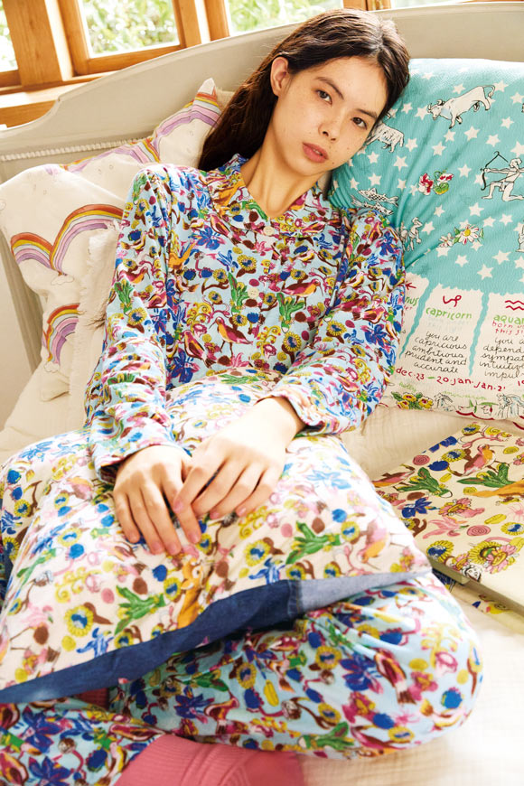 ワコール ツモリチサト ワンダーフォレスト パジャマ 長袖 ルームウェア 上下セット 綿100％ Wacoal tsumori chisato SLEEP