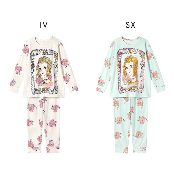 ワコール Wacoal ツモリチサト tsumori chisato SLEEP パリへの旅 上下セット パジャマ ルームウェア 長袖 綿100％