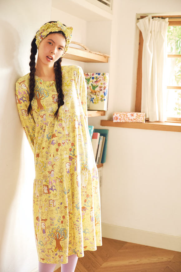 ワコール ツモリチサト ワンダーフォレスト ワンピース ルームウェア 長袖 パジャマ Wacoal tsumori chisato SLEEP
