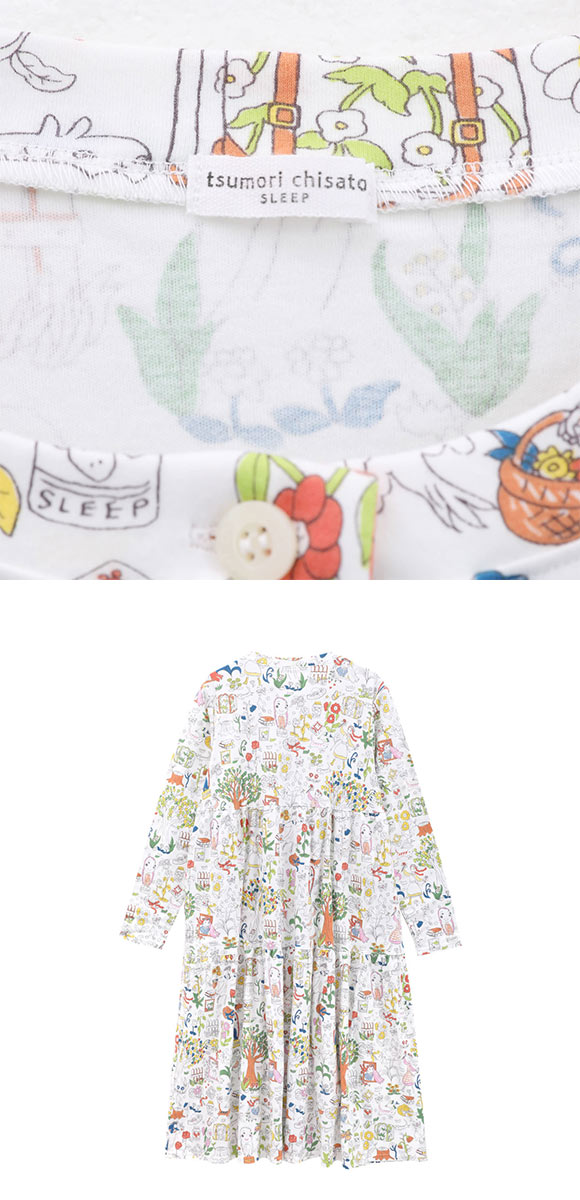 ワコール ツモリチサト ワンダーフォレスト ワンピース ルームウェア 長袖 パジャマ Wacoal tsumori chisato SLEEP