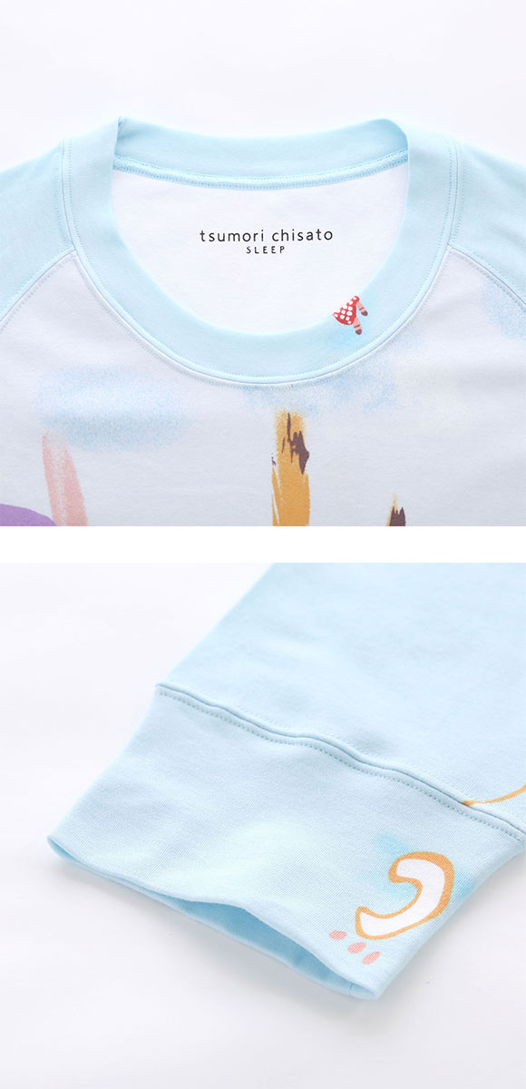 ワコール ツモリチサト 不思議の国 パジャマ ワンピース ルームウェア 長袖 ネグリジェ 綿100％ Wacoal tsumori chisato SLEEP