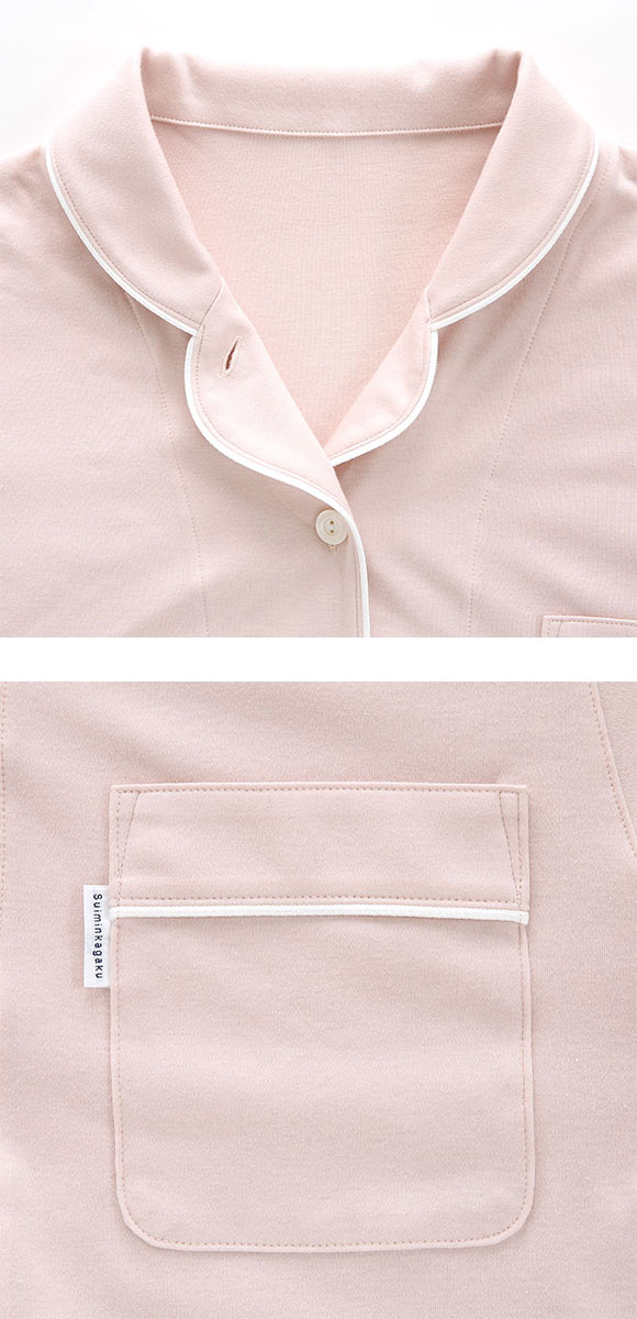 ワコール Wacoal 睡眠科学 シャツパジャマ 綿100％ なめらかでやわらかい 天綿 LLサイズ レディース 長袖