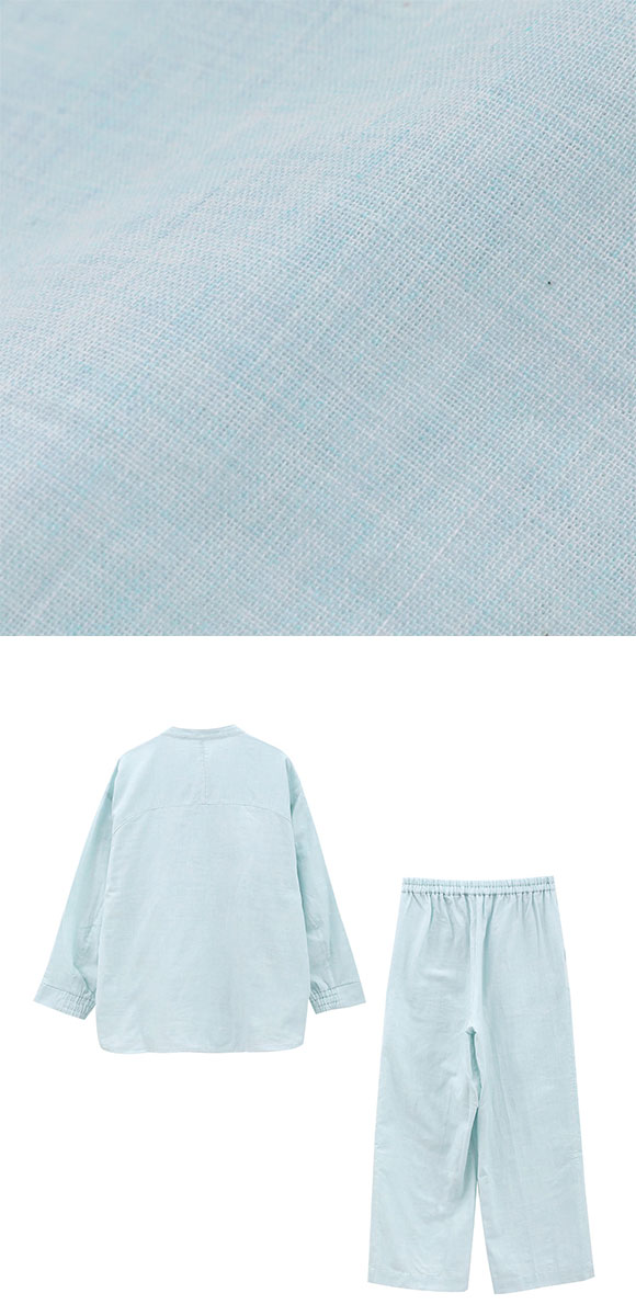 ワコール 睡眠科学 レディース 二重ガーゼ シャツパジャマ 長袖 上下セット 綿100％ 寝返りしやすい M L Wacoal