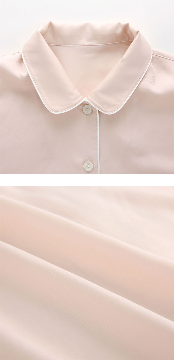 ワコール Wacoal 睡眠科学 レディース ベンベルグサテン シャツ パジャマ 長袖 上下セット