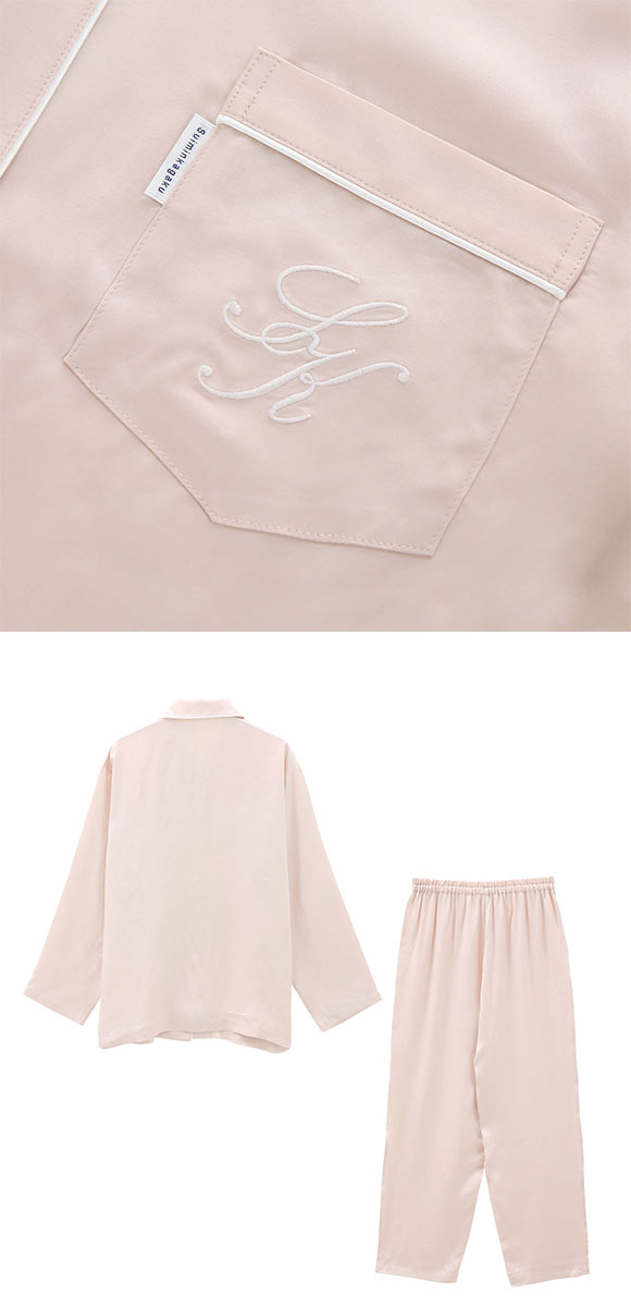 ワコール Wacoal 睡眠科学 レディース ベンベルグサテン シャツ パジャマ 長袖 上下セット