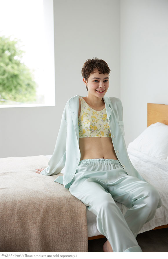 ワコール Wacoal 睡眠科学 レディース シルクサテン シャツパジャマ 長袖 上下セット シルク100％ 絹