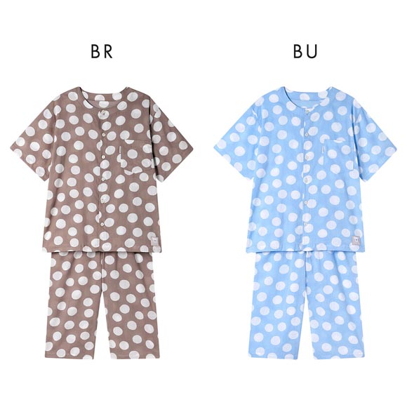 ワコール 睡眠科学 SOU･SOU柄 シャツパジャマ メンズ 高島ちぢみ 5分袖 7分丈パンツ 上下セット 綿100％ 吸汗速乾 Wacoal