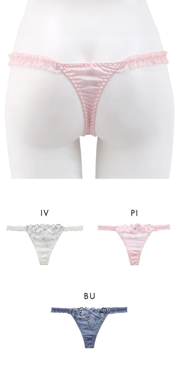 ココランジェ ユーフォリアフラワーシフォン Tバック ショーツ COCO Linge