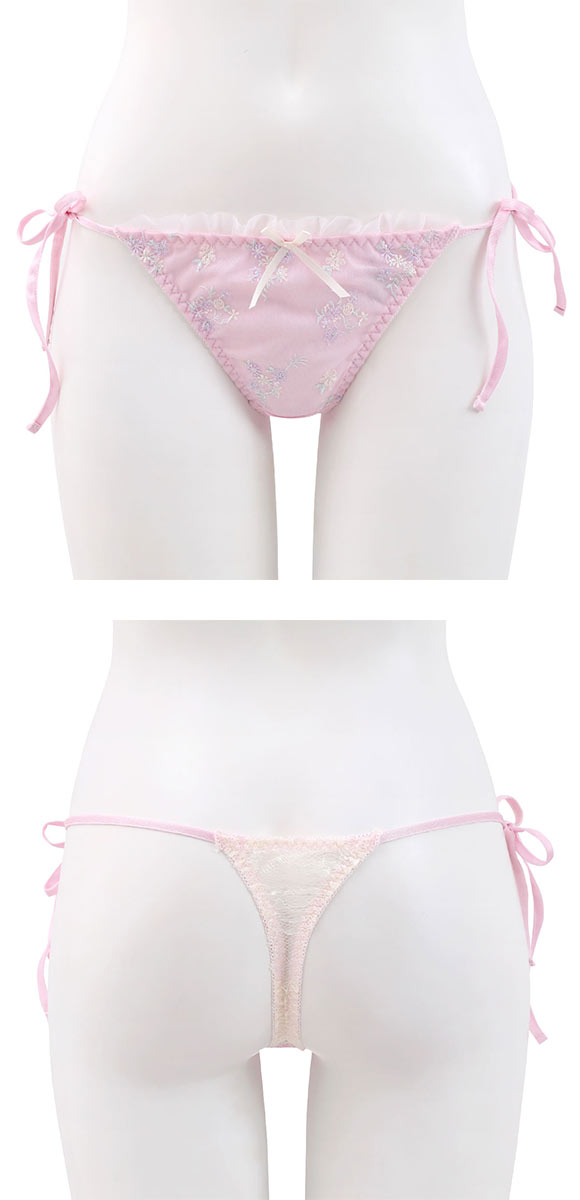 ココランジェ プチフラワーメロー Tバック ショーツ COCO Linge