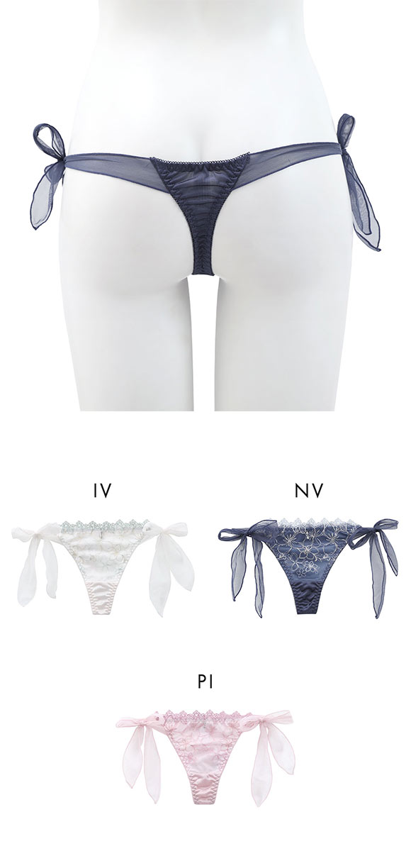 ココランジェ エクランフルール ショーツ Tバック サイドリボン COCO Linge