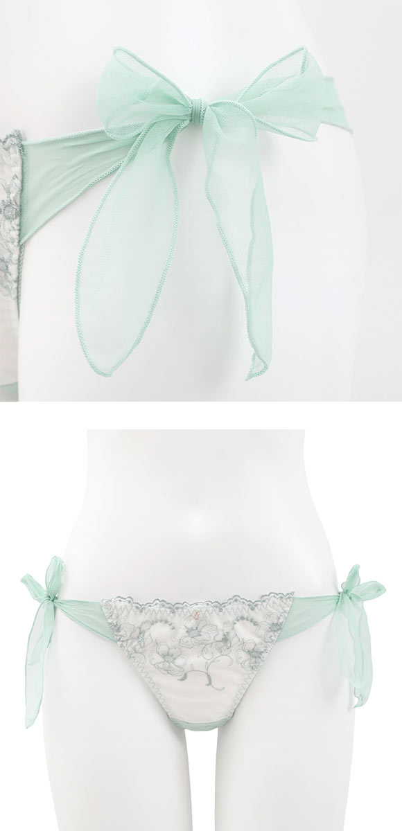 ココランジェ スモーキーヴェール Tバック ショーツ サイドリボン COCO Linge