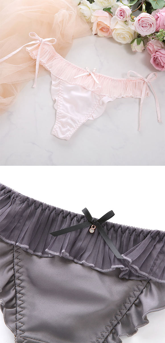 ココランジェ メルティプリーツ ショーツ Tバック サイドリボン COCO Linge