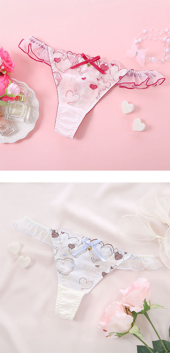 ココランジェ ハートフルメロディー Tバック ショーツ サイドリボン COCO Linge