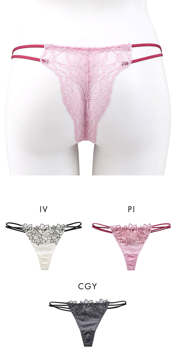 ココランジェ フローラルラッシュ Tバック ショーツ バックレース ストリング COCO Linge