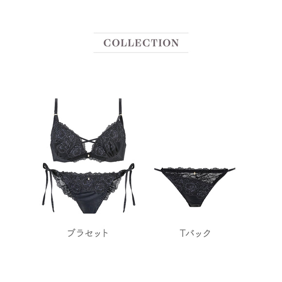 ココランジェ ロージーラメフローラ Tバック ショーツ ストリング COCO Linge