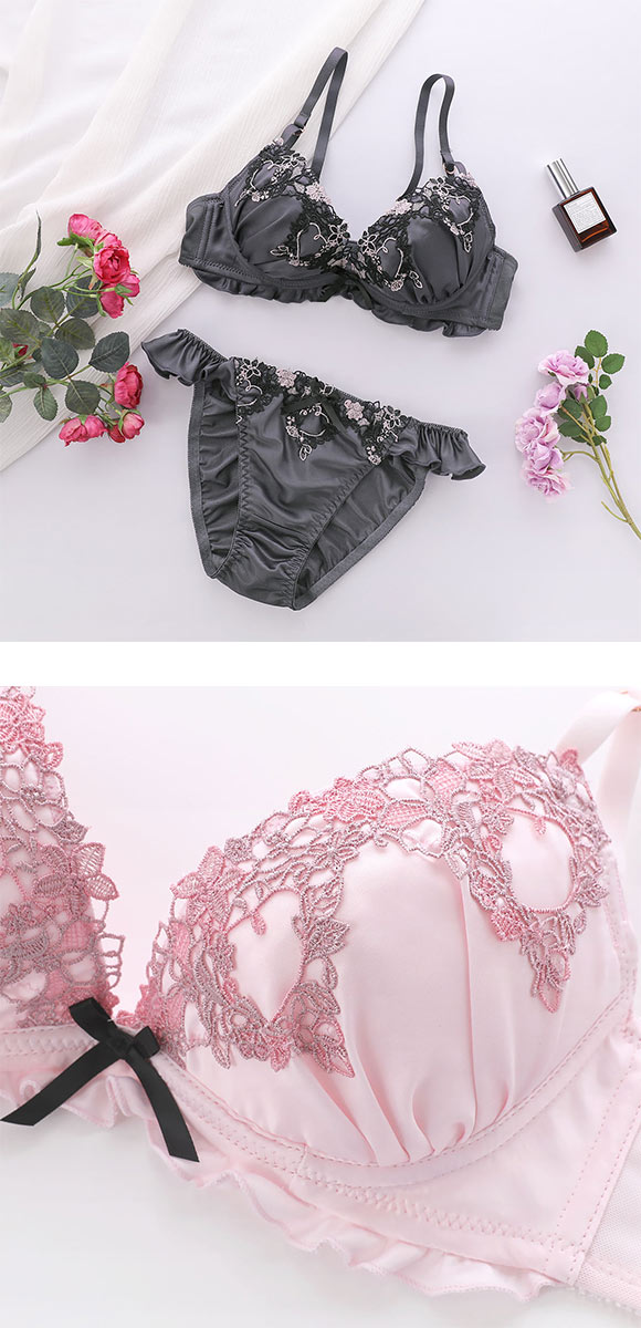 ココランジェ ハートフルハピネス ブラジャー ショーツ セット レース COCO Linge