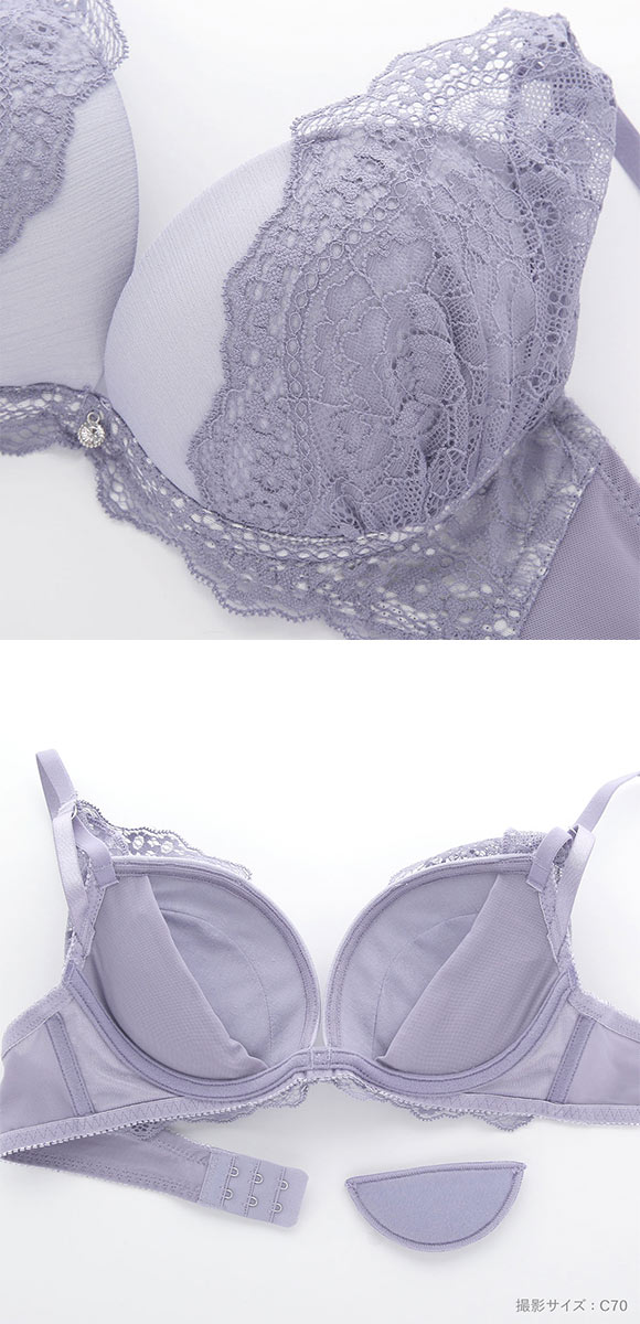 ココランジェ レーシーダズリン ブラジャー ショーツ セット レース サイドリボン COCO Linge