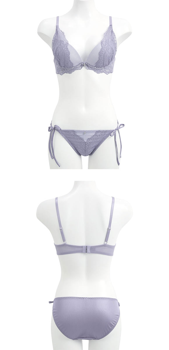 ココランジェ レーシーダズリン ブラジャー ショーツ セット レース サイドリボン COCO Linge