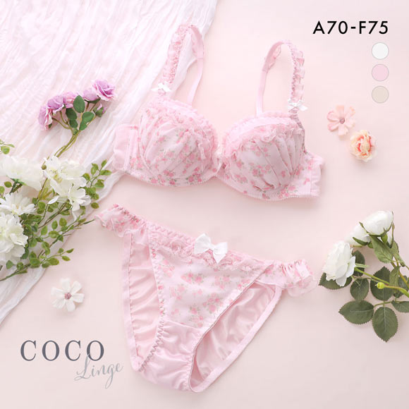 ココランジェ ドーリーローズ ブラジャー ショーツ セット レース COCO Linge