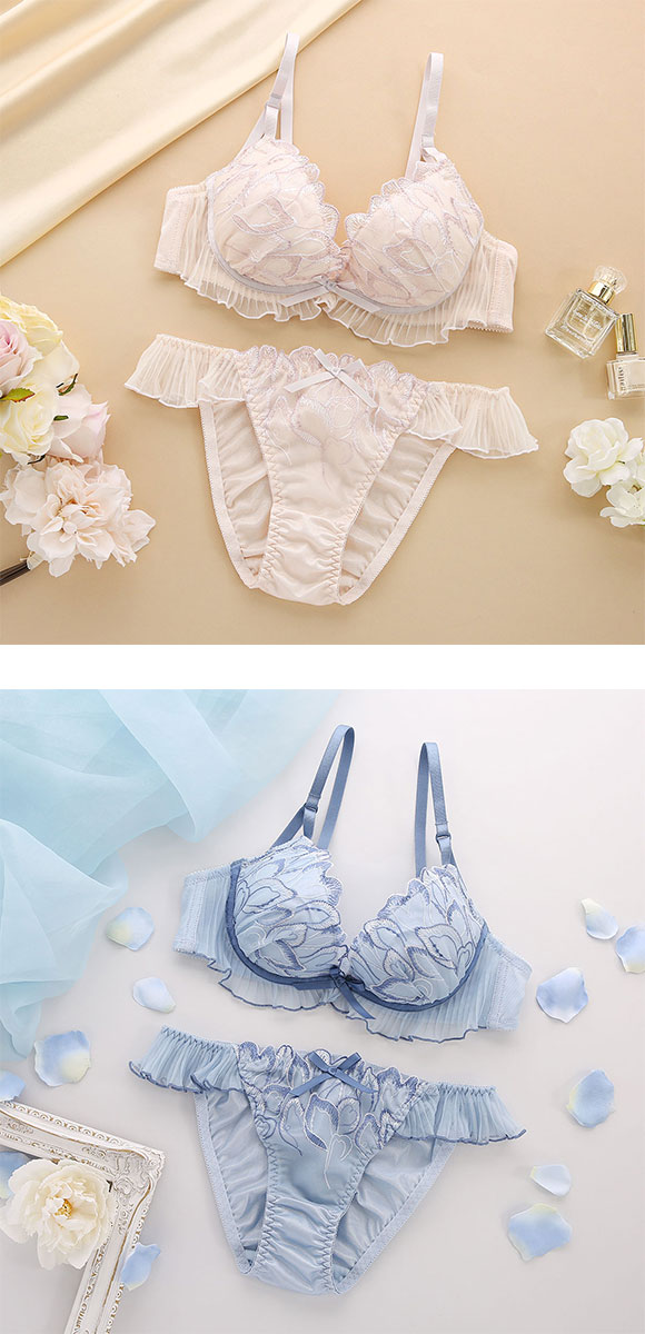 ココランジェ ダズリングペタルレース ブラジャー ショーツ セット ABCDEF 大きいサイズ 小さいサイズ COCO Linge