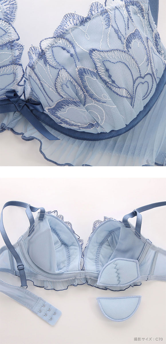 ココランジェ ダズリングペタルレース ブラジャー ショーツ セット ABCDEF 大きいサイズ 小さいサイズ COCO Linge