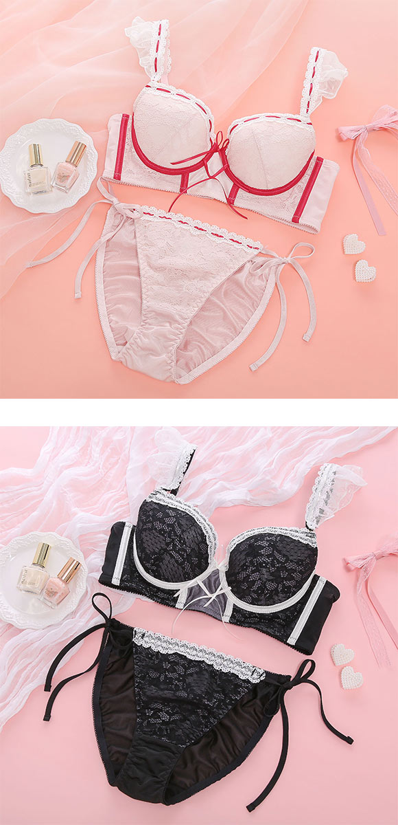 ココランジェ スウィートアイドル ブラジャー ショーツ セット 紐パン 大きいサイズ COCO Linge