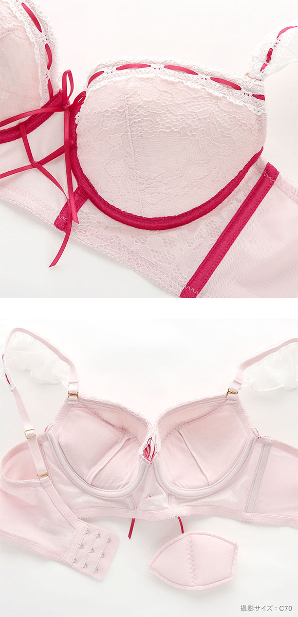 ココランジェ スウィートアイドル ブラジャー ショーツ セット 紐パン 大きいサイズ COCO Linge