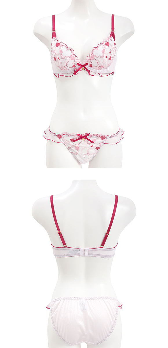 ココランジェ ハートフルメロディー ブラジャー ショーツ セット レース COCO Linge