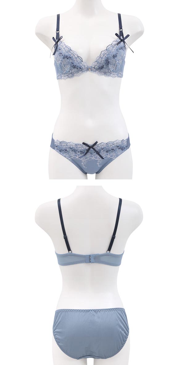ココランジェ メリーガーデン やわらかカップ ソフトワイヤー ブラジャー ショーツ セット COCO Linge